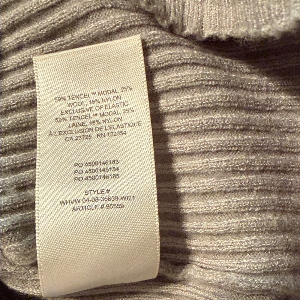 Wilfred Gray/Blue Ribbed Midi Dress - Picture 5 of 5